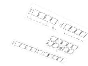 3 Piece Memory Modules Set 3D 모델