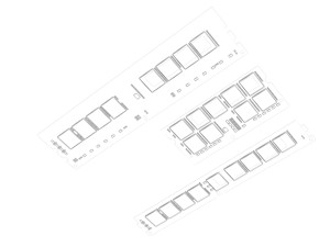 3 Piece Memory Modules Set 3D 모델