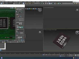 3 Piece Memory Modules Set 3D 모델