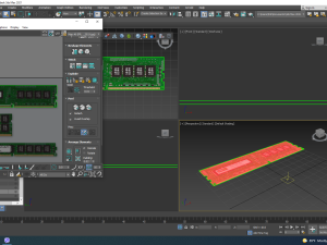 3 Piece Memory Modules Set 3D 모델