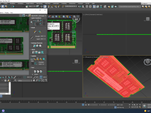 3 Piece Memory Modules Set 3D 모델