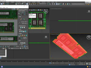 3 Piece Memory Modules Set 3D Model