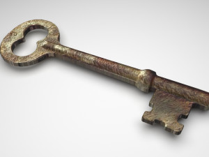 Vintage Key 3Dモデル