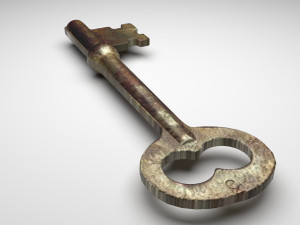 Vintage Key Modelo 3D