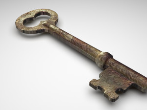 Vintage Key Modelo 3D