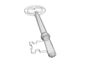 Vintage Key Modelo 3D