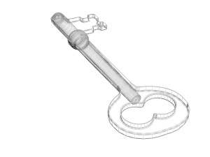 Vintage Key Modelo 3D