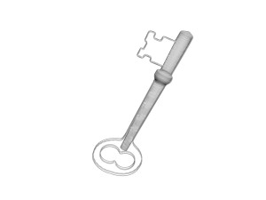 Vintage Key Modelo 3D