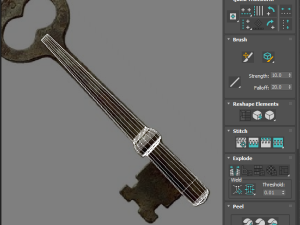 Vintage Key Modelo 3D