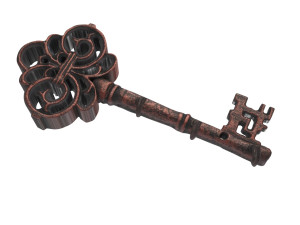 Bronze Vintage Key Modelo 3D