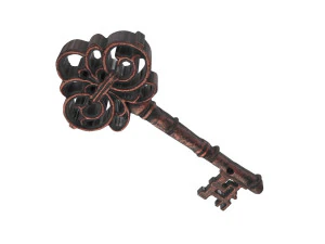 Bronze Vintage Key 3D Model