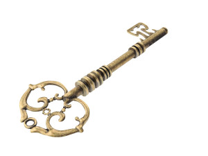 Gold Vintage Key 3D Model