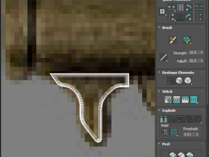 Gold Vintage Key 3D Model