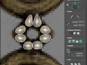 Gold Vintage Key 3D Model