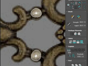 Gold Vintage Key 3D Model