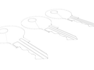 Home Keys 3D Model