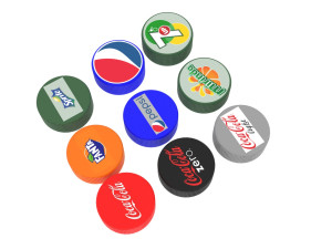 Plastic Bottle Caps Set Modèle 3D