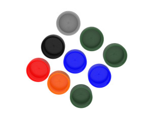 Plastic Bottle Caps Set Modèle 3D
