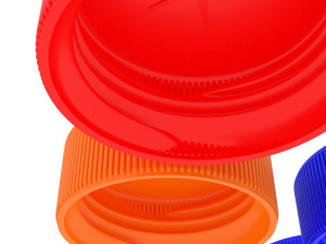 Plastic Bottle Caps Set Modèle 3D