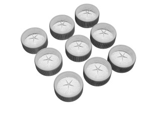 Plastic Bottle Caps Set Modèle 3D