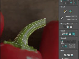 Chili Peppers Set 3D Model