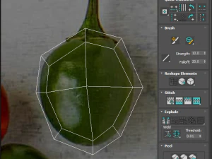 Chili Peppers Set 3D Model