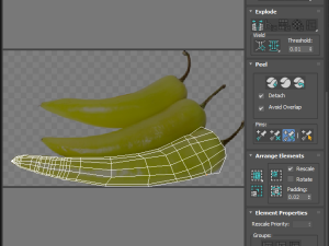 Chili Peppers Set 3D-Modell