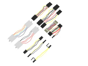 Cables For Computer Parts 3D Model