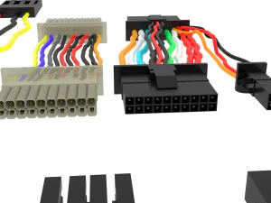 Cables For Computer Parts 3D Model