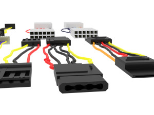 Cables For Computer Parts 3D 模型