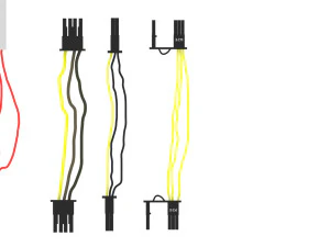 Cables For Computer Parts 3D Model