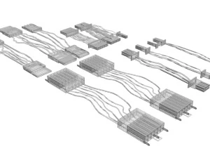 Cables For Computer Parts 3D Model