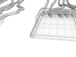 Cables For Computer Parts 3D Model