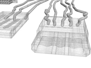 Cables For Computer Parts 3D Model