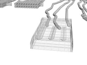 Cables For Computer Parts 3D Model