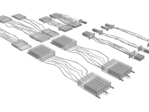 Cables For Computer Parts 3D 模型
