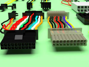 Cables For Computer Parts 3D Model