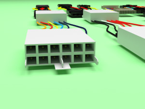 Cables For Computer Parts 3D 模型
