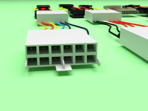 Cables For Computer Parts 3D Model