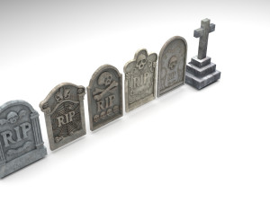 Gravestones Set 3Dモデル