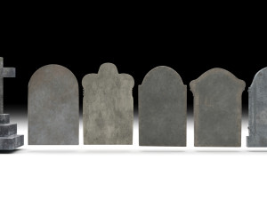 Gravestones Set Model 3D