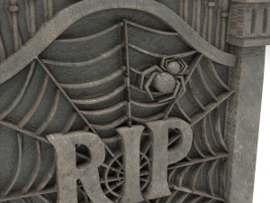 묘비 세트 3D 모델