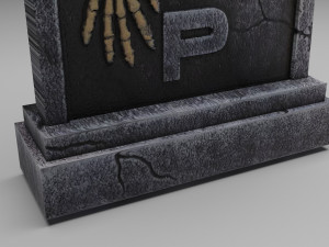 Gravestone 3D Model