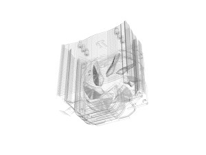 CPU Tower Cooler 3D 模型