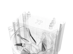 CPU Tower Cooler 3D Model