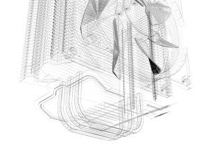 CPU Tower Cooler 3D 模型
