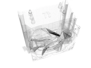 CPU Tower Cooler 3D Model