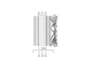 CPU Tower Cooler 3D 模型