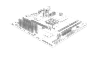 Motherboard Model 3D