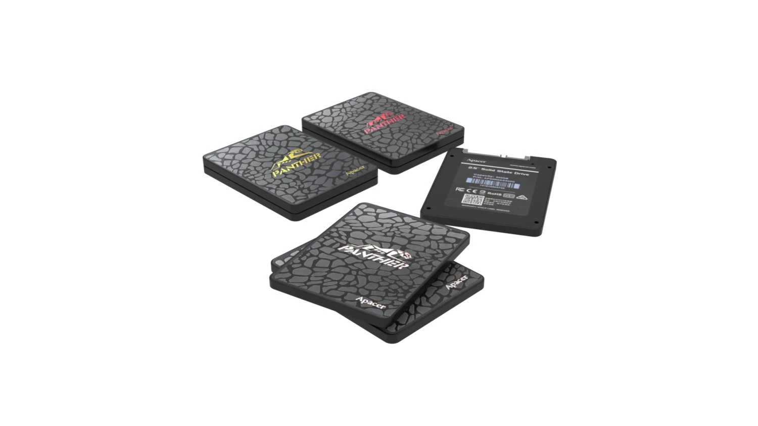 Apacer Solid State Drives Set 3D Model .c4d .max .obj .3ds .fbx .stl .blend